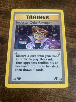 POKEMON IMPOSTER OAK'S REVENGE 76/82 1ST EDITION TEAM ROCKET NM/LP+ - Image 1