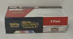 2025 Pokemon TCG Costco Surging Sparks ETB & Booster Bundle 2 Pack NEW - Image 3