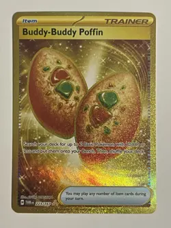 Buddy-Buddy Poffin - 223/167 Pokemon Twilight Masquerade Gold Hyper Rare - Image 1