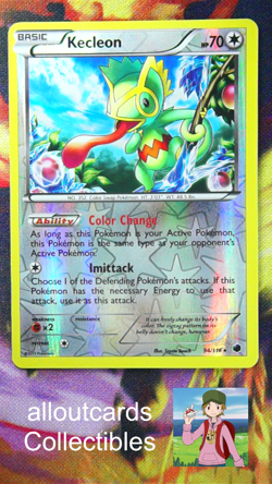 2013 Pokemon Plasma Freeze Kecleon Reverse Holo 94/116 NM - Image 1
