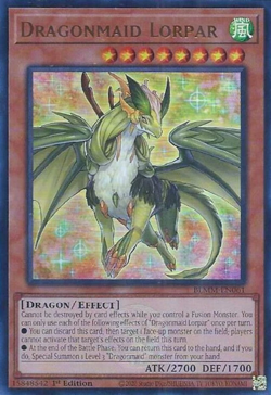 Yugioh! Dragonmaid Lorpar - BLMM-EN061 - Ultra Rare - 1st Edition Near Mint, Eng - Image 1