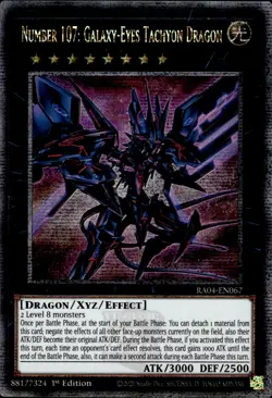 Number 107: Galaxy-Eyes Tachyon Dragon - Quarter Century Rare RA04-EN067 YuGiOh - Image 1