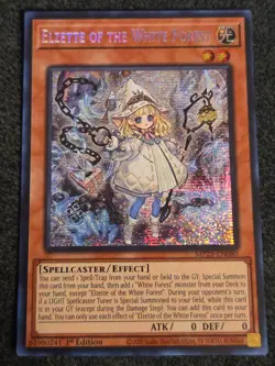 Yugioh! TCG - Elzette of the White Forest - Prismatic Secret Rare - MP25-EN080 - Image 1