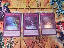 3x The Black Goat Laughs CH01-EN038 Ultra Rare 1st Ed Playset X3 NM Yugioh - Image 1
