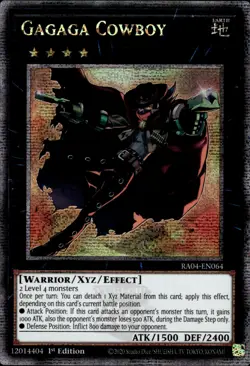 Gagaga Cowboy - Quarter Century Secret Rare 1st Edition RA04-EN064 - YuGiOh - Image 1
