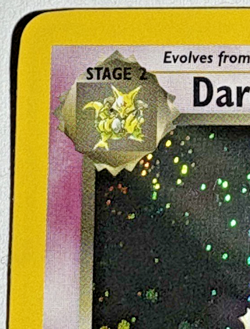 Pokemon TCG Dark Alakazam 1st Edition Rare Holo Card #1/82 Team Rocket SWIRL 🌀 - Image 2