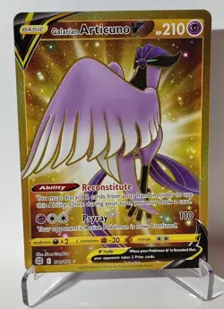Galarian Articuno v 181/172 Brilliant Stars Gold Secret Rare Pokemon Card TCG - Image 1