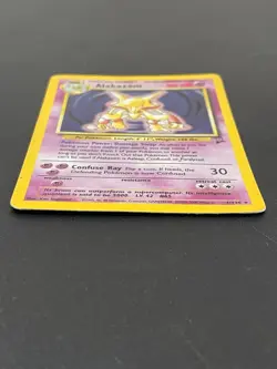 Alakazam 1/130 Holo Rare WotC Card Pokemon Base Set 2 - Image 2