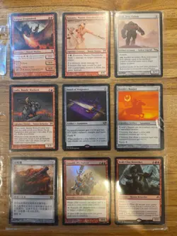 MtG 18x Good, Bandit Warlord Mono Red Humans Commander Page Pack Chinese card - Image 1