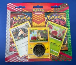 SNORLAX,MORPEKO & APPLIN CARDS WITH 2 BOOSTER PACK & COIN - NEW & SEALED - Image 1