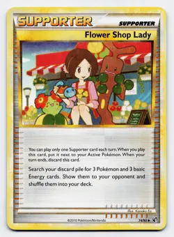 Flower Shop Lady [74/90] HGSS: Undaunted Regular [Pokemon Card English] - Image 1