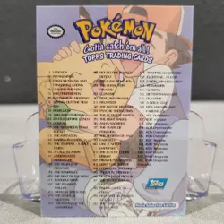 Gotta catch 'Em All Topps Checklist Card Non Foil Pokemon TV Animation Blue Logo - Image 2