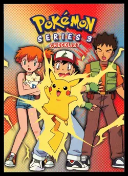 Pokemon 2000 TV Topps Series 3 Checklist Non Holo Card - Image 1