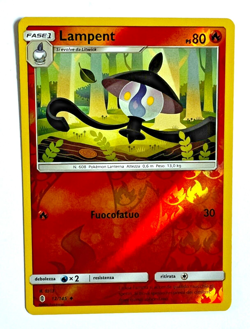 Pokemon Card Lampent Reverse Holo Guardians Rising 12/145 Italian 2017 - Image 1