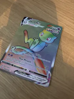 Pokemon Card Mew VMAX 268/264 Secret Rainbow Rare Fusion Strike Holo Card - Image 4