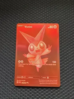Victini 171/086 SV: Black Bolt Holo Red Rare Pokemon Card (Near Mint) - Image 1