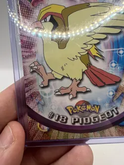 Pidgeot #18 Topps TV Animation 1st Edition Blue Label Pokemon Card - LP - Image 4