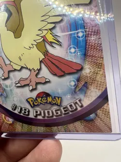 Pidgeot #18 Topps TV Animation 1st Edition Blue Label Pokemon Card - LP - Image 5