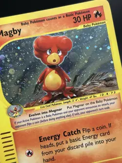 MAGBY Pokemon Card - WOTC - Expedition Base Set - 17/165 - HOLO - LP (A) - Image 5