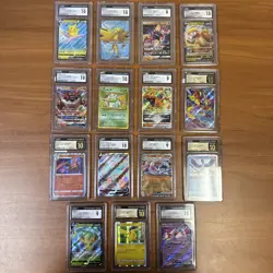 Pokemon Graded Card Lot CGC Mixed Singles Japanese Resellers Lot! (15) - Image 1