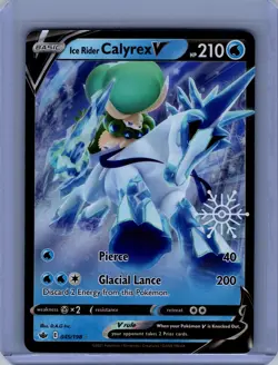 Pokemon Miscellaneous Cards & Products #045/198 Ice Rider Calyrex V NM - Image 1