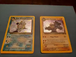 team rockets holo pokemon cards dark blastoise dark machamp - Image 1