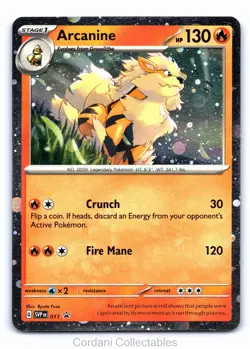 Arcanine SVP011 - SV Black Star Promo - Pokemon Card - Lightly Played - Image 1