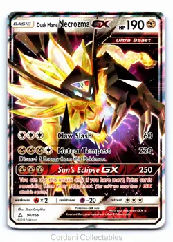 Dusk Mane Necrozma GX 90/156 - Ultra Prism - Pokemon Card - Lightly Played - Image 1