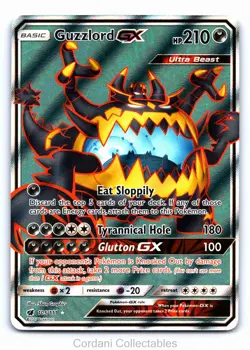 Guzzlord GX 105/111 - Crimson Invasion - Pokemon Card - Lightly Played - Image 1