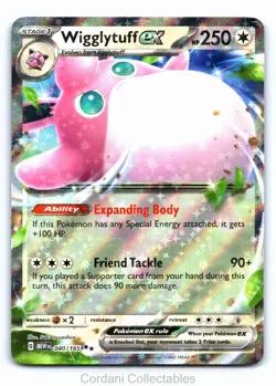Wigglytuff EX 040/165 - Scarlet & Violet 151 - Pokemon Card - Lightly Played - Image 1