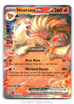 Ninetales EX 038/165 - Scarlet & Violet 151 - Pokemon Card - Lightly Played - Image 1