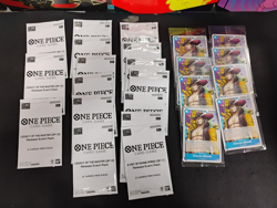 Lot of One Piece pks and cards -read- - Image 1