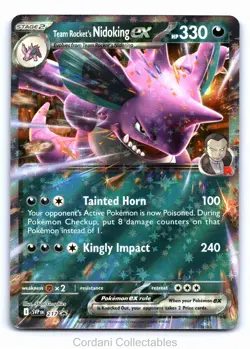 Team Rocket's Nidoking EX SVP217 - SV Black Star Promo - Pokemon Card - LP - Image 1