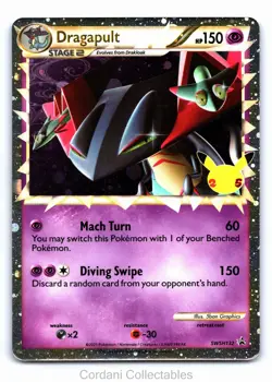 Dragapult SWSH132 - Celebrations 25th Black Star Promo - Pokemon Card - LP - Image 1