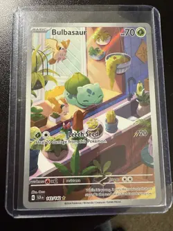Pokemon TCG Bulbasaur Stellar Crown Illustration Rare Card 143/142 - Image 3
