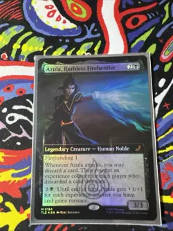 Azula, Ruthless Firebender - Foil Extended Art TLE NM MTG - Image 1