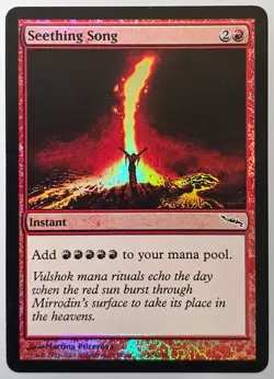 MTG Magic the Gathering: Seething Song Mirrodin Foil LP - Image 1