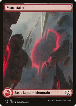 Lot of 20x FOIL Mountain #289 - MOM March of the - MTG Magic FULL ART Land NM - Image 1