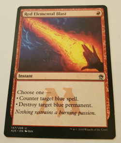 1x Red Elemental Blast Masters 25 MTG Magic the Gathering LP - Image 1