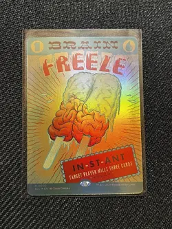 Brain Freeze FOIL Encyclopedia Secret Lair MTG Magic The Gathering - Image 1