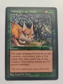 1 x Waiting in the Weeds Mirage LP Magic The Gathering MTG - Image 1