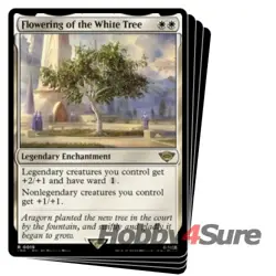 Flowering Of The White Tree X4 M/NM Magic MTG The Lord Of The Rings - Image 1