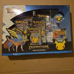 Pokemon TCG Celebrations Deluxe Pin Collection Zacian LV X Sealed - Image 1