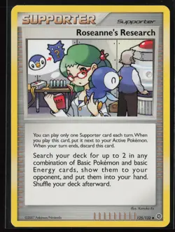 Pokemon Roseanne's Research #125/132 Secret Wonders Near Mint or Better - Image 1