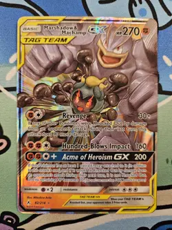 Pokemon TCG: Marshadow & Machamp GX Ultra Rare (82/214) Unbroken Bonds NM - Image 2