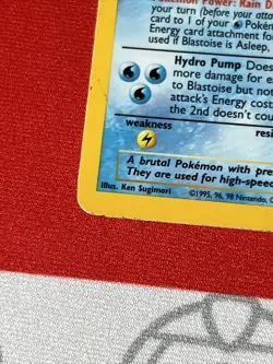 1999 Pokemon Blastoise Base Set Unlimited Holo 100 HP 2/102 Played - Image 4