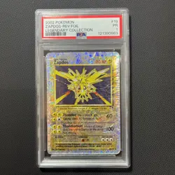PSA 1 2002 Pokemon Legendary Collection Zapdos 19/110 Reverse Holo Foil WOTC - Image 2