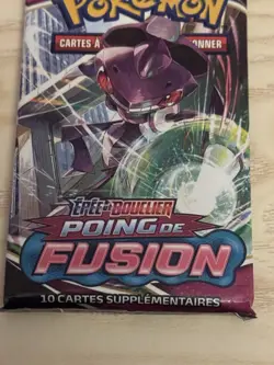 FRENCH Pokemon Poing De Fusions Booster Pack Fusion Strike Genesect Art - Image 2