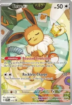Pokemon Eevee 173 Illustration Rare Holo Black Star Promo SVP - Image 1