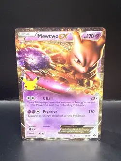 Pokemon TCG Mewtwo EX Celebrations: Classic Collection 54/99 Holo Ultra Rare - Image 2